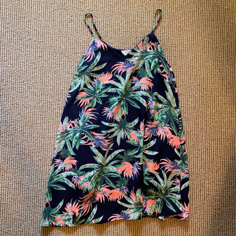 Palm Print Dress